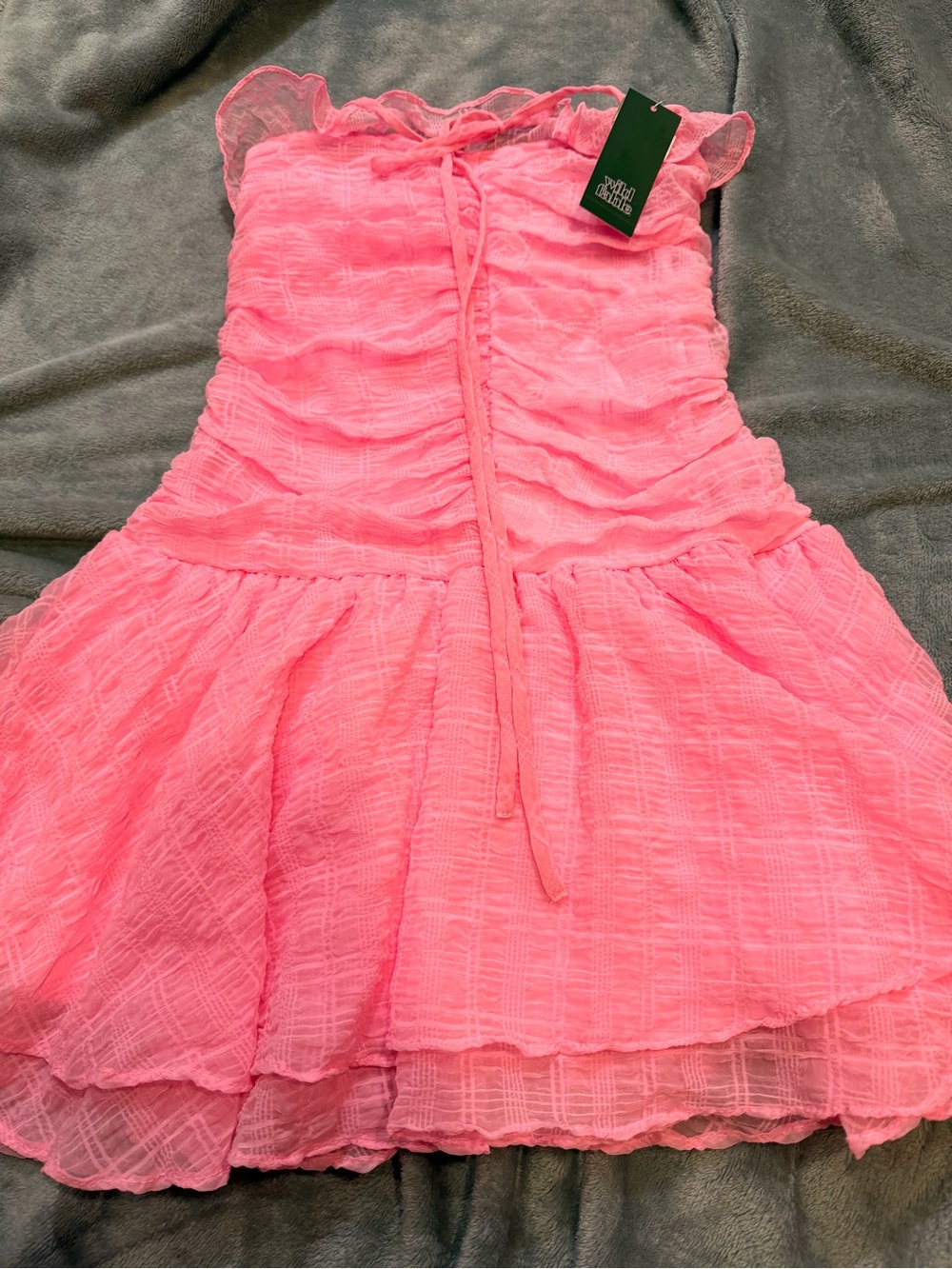 Women's Ruched Drop Waist Mini A-Line Dress - Wild Fable xxs nwt